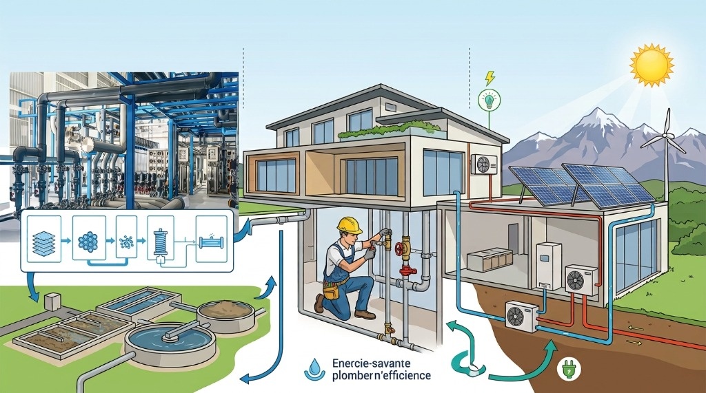 Schéma technique ingénierie eau, plomberie et électricité - Hydramtech Marrakech